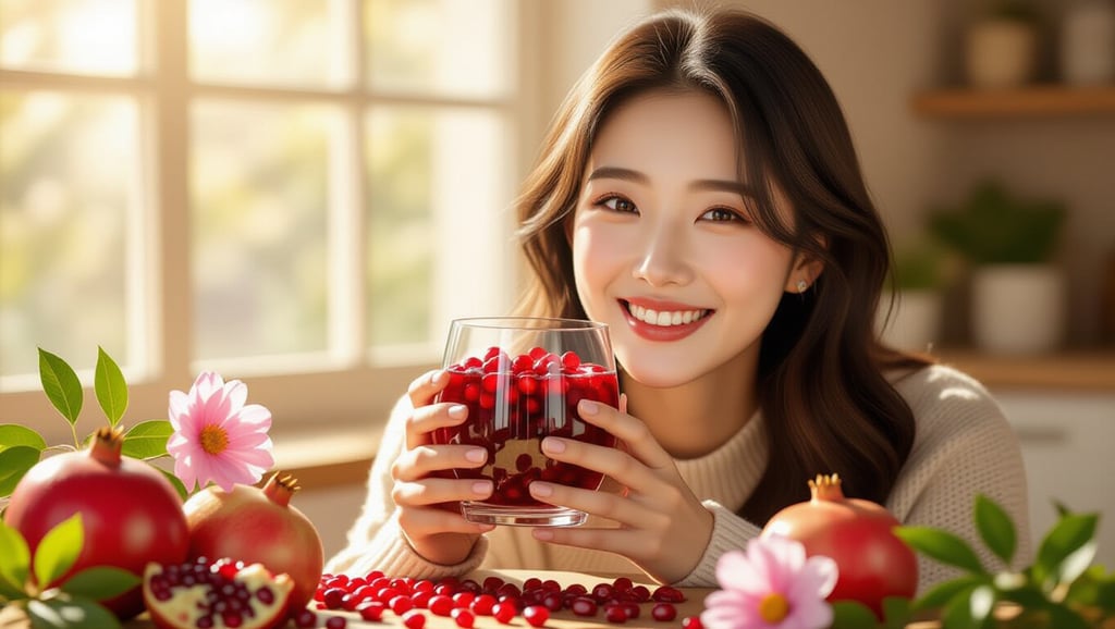 유기농 석류즙 효능 완벽 가이드: 갱년기 여성, 임산부 섭취법 & 부작용 6 📝 석류즙 올바른 섭취량과 섭취법