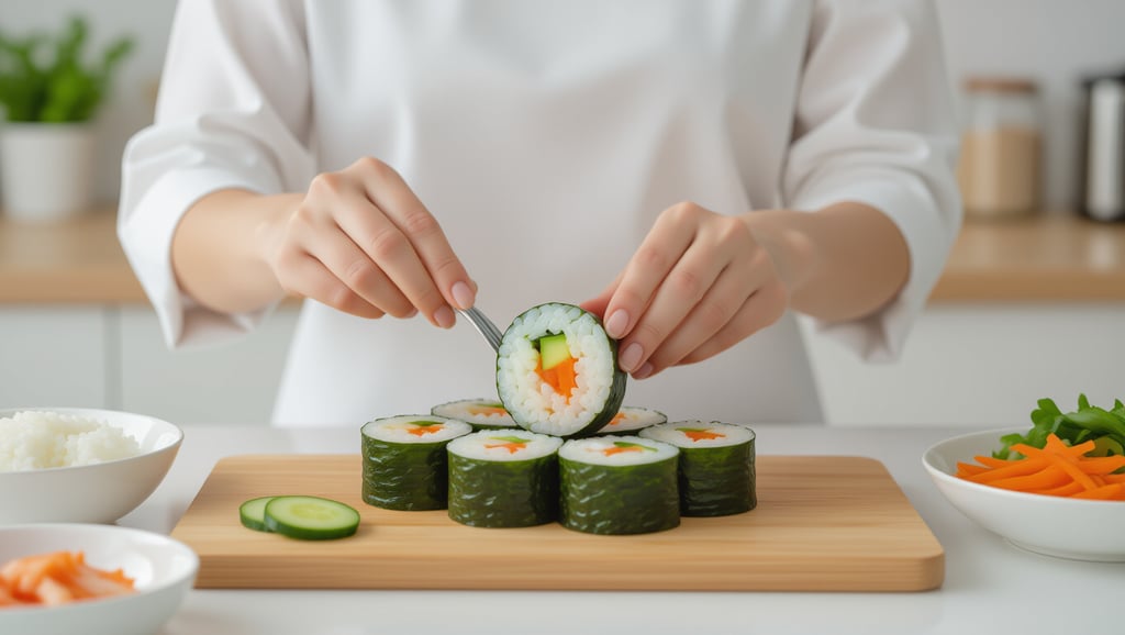 채소 김밥 혈당 관리 A to Z: 당뇨 환자를 위한 건강 레시피 5 🥕 혈당 관리 핵심! 김밥 재료 똑똑하게 고르기