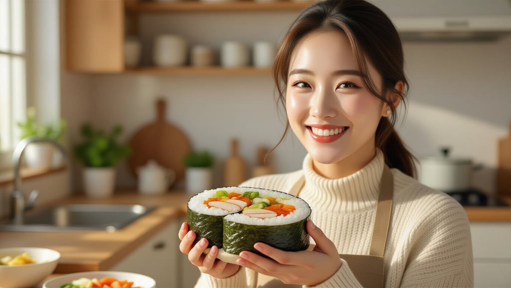 채소 김밥 혈당 관리 A to Z: 당뇨 환자를 위한 건강 레시피 8 📝 혈당, 나트륨, 지방 낮춘 건강 김밥 레시피