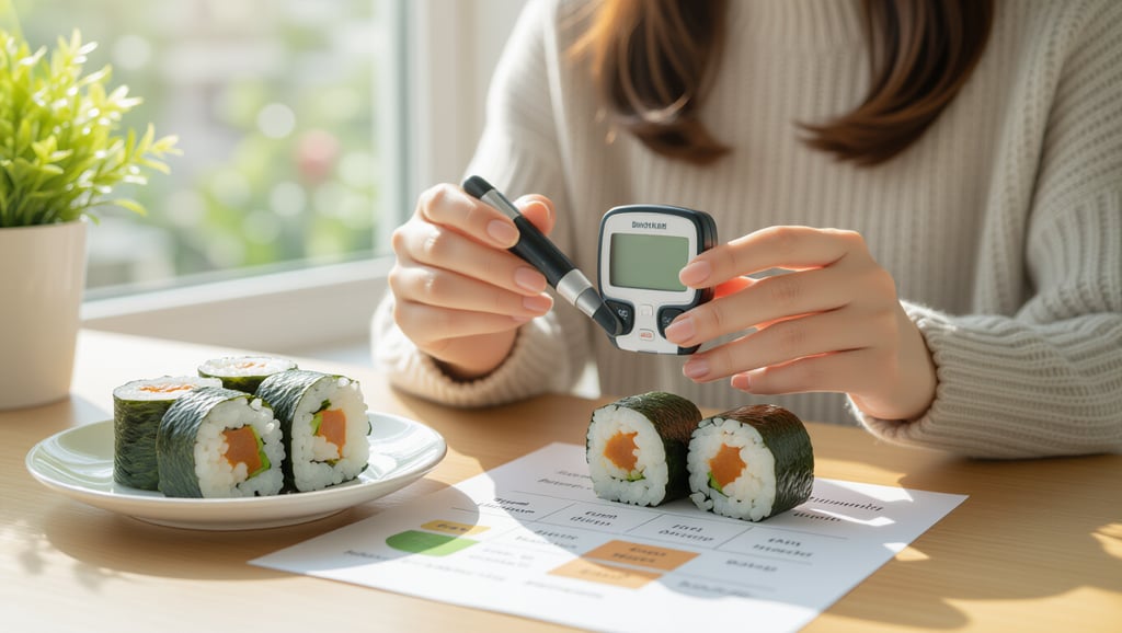 참치 김밥 혈당 주의보! 당뇨 환자를 위한 건강 김밥 선택 가이드 3 📊 참치 김밥 재료별 혈당지수(GI) 분석